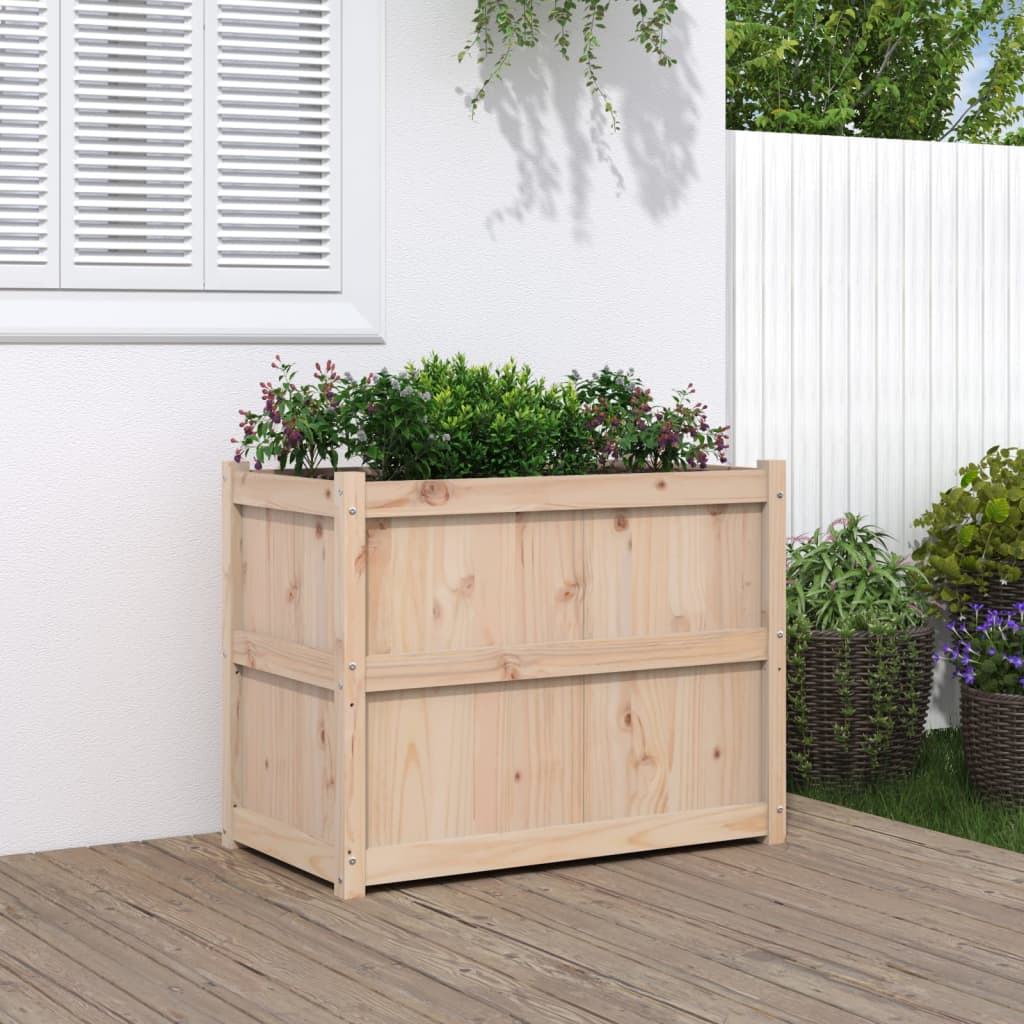 Garden Planter 90x50x70 cm Solid Wood Pine - The Home Maker