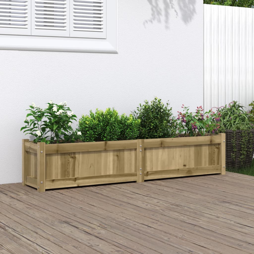 Garden Planter 150x31x31 cm Impregnated Wood Pine - Merlin Deals