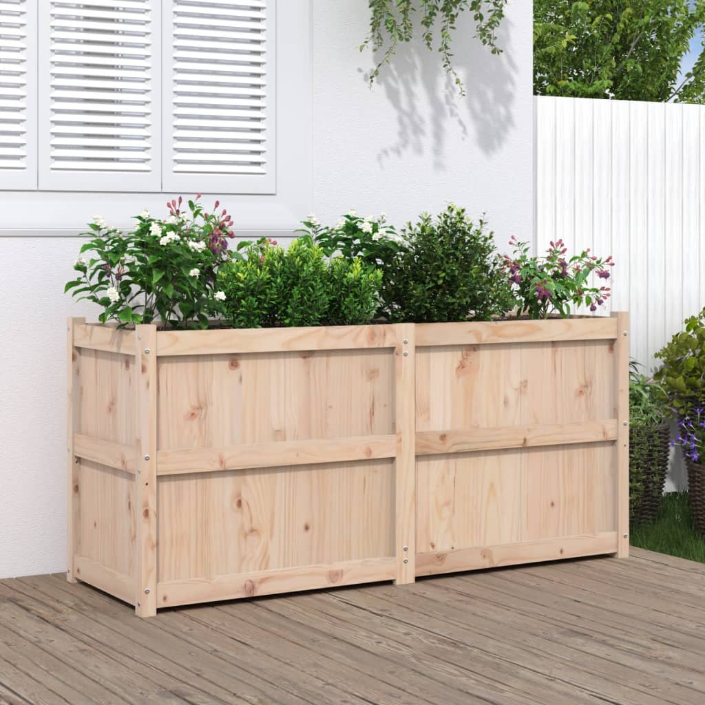 Garden Planter 150x50x70 cm Solid Wood Pine - Merlin Deals