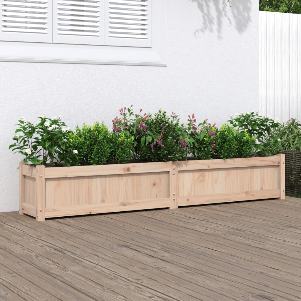 Garden Planter 180x31x31 cm Solid Wood Pine - Merlin Deals