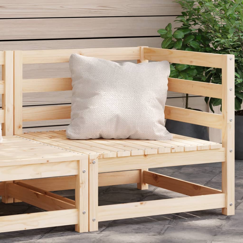 Garden Sofa Corner 70x70x67 cm Solid Wood Pine - Direct Imports