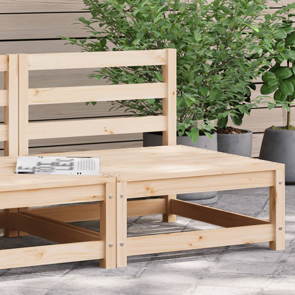 Garden Sofa Armless 70x70x67 cm Solid Wood Pine - All Things Good