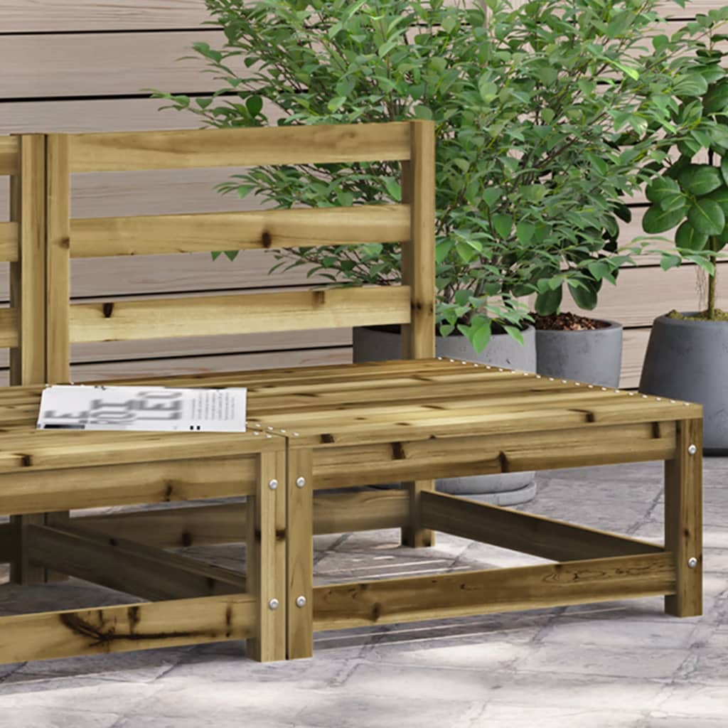 Garden Sofa Armless 70x70x67 cm Impregnated Wood Pine - Style and Chic