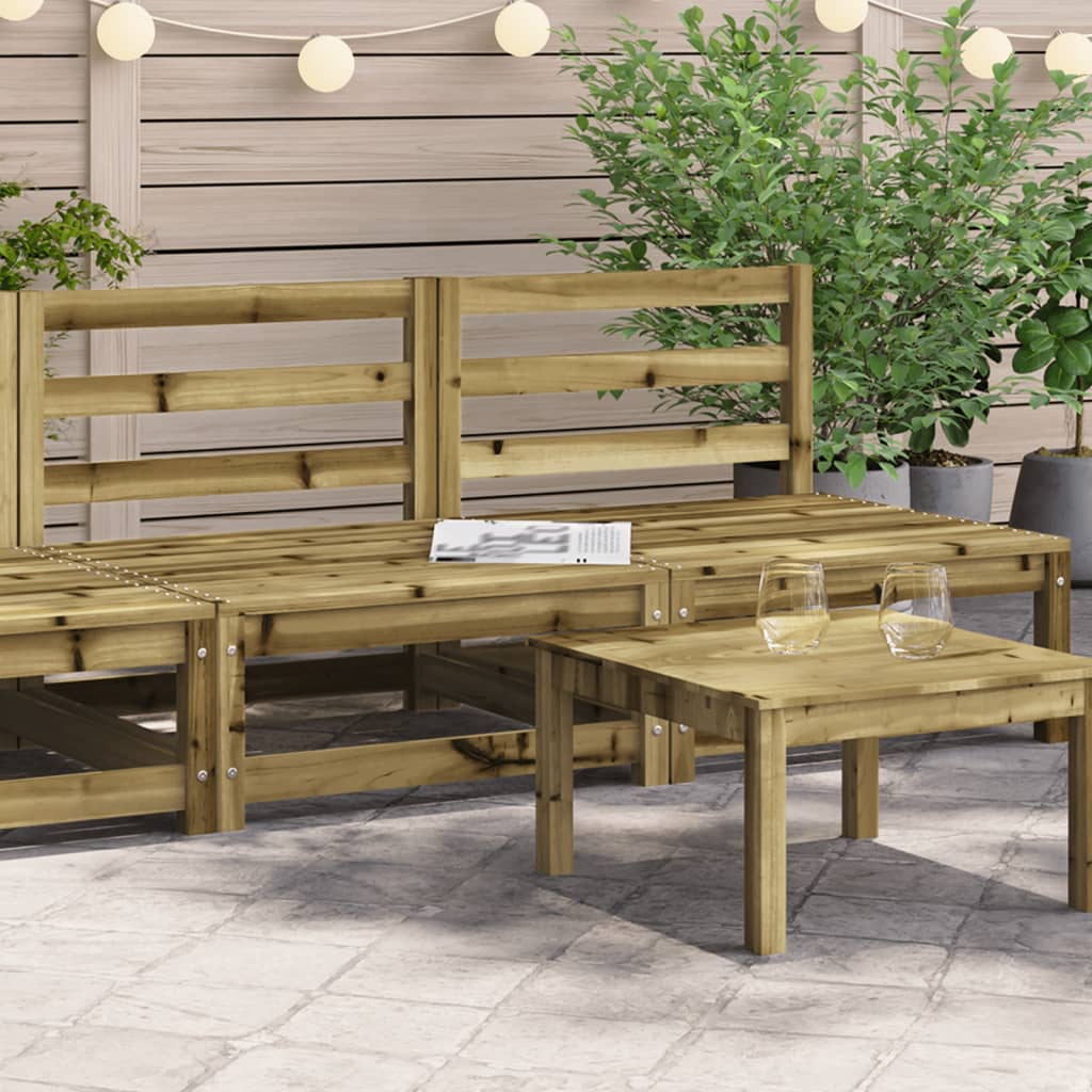 Garden Sofas Armless 2 pcs 70x70x67 cm Impregnated Wood Pine - Brittle & Co