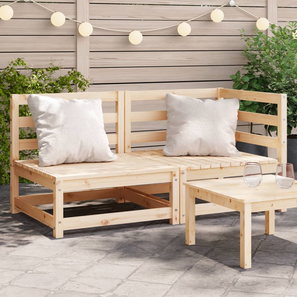 Garden Sofa 2-Seater Solid Wood Pine - Direct Imports