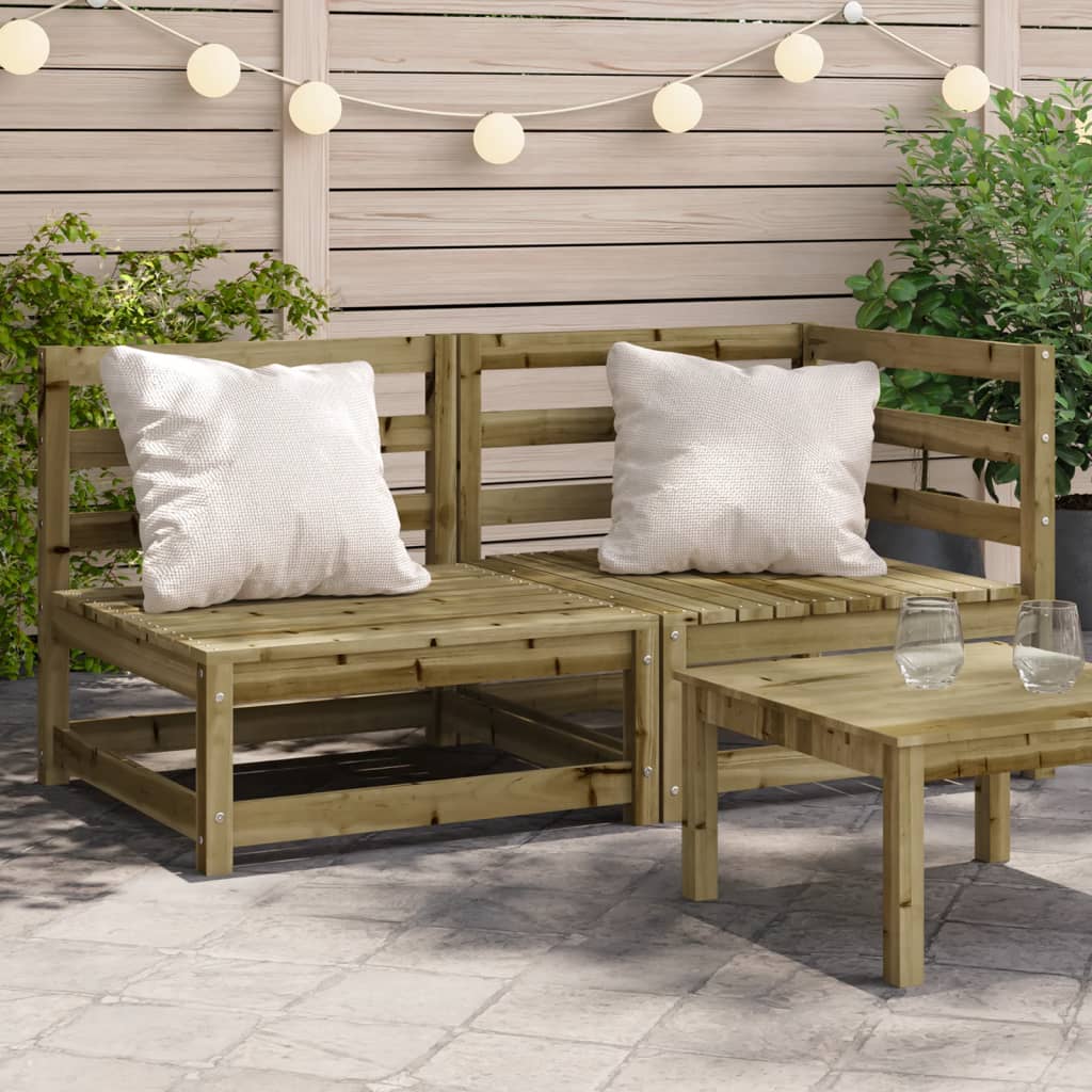 Garden Sofa 2-Seater Impregnated Wood Pine - Style and Chic