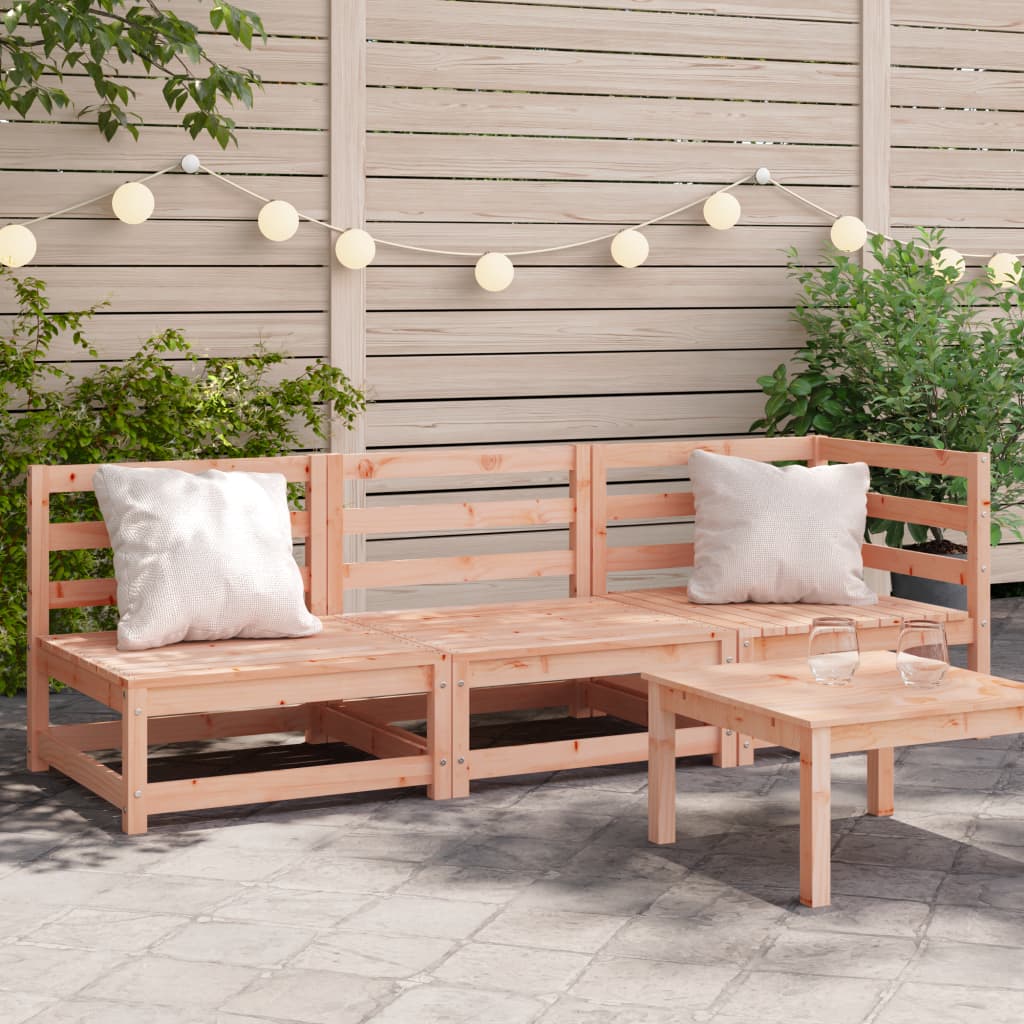 Garden Sofa 3-Seater Solid Wood Douglas - All Things Good