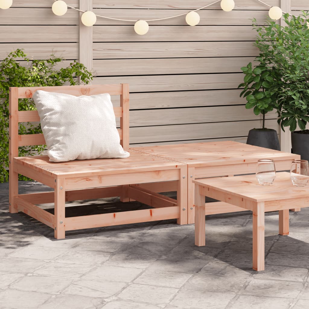 Garden Sofa Armless with Footstool Solid Wood Douglas - All Things Good