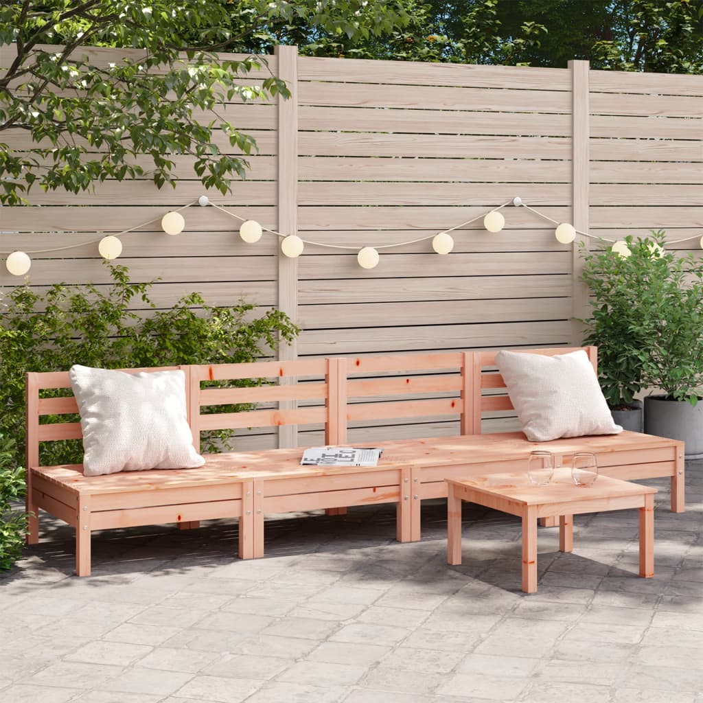 Garden Sofas Armless 4 pcs Solid Wood Douglas - All Things Good