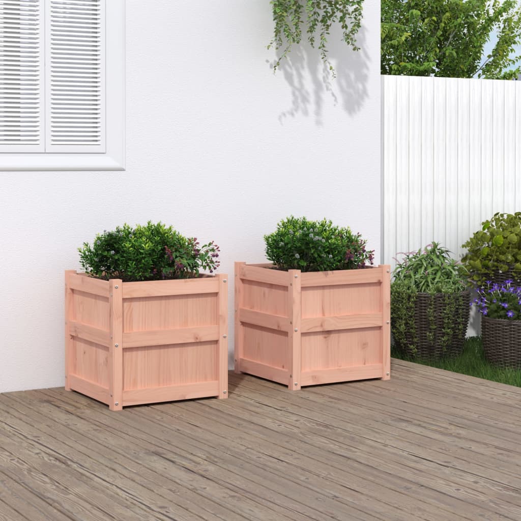 Garden Planters 2 pcs Solid Wood Douglas - Sid & Sam