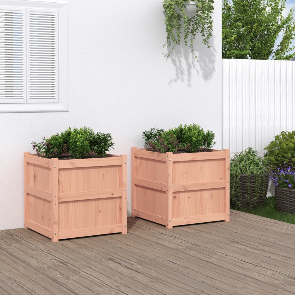 Garden Planters 2 pcs Solid Wood Douglas - Casper Homes