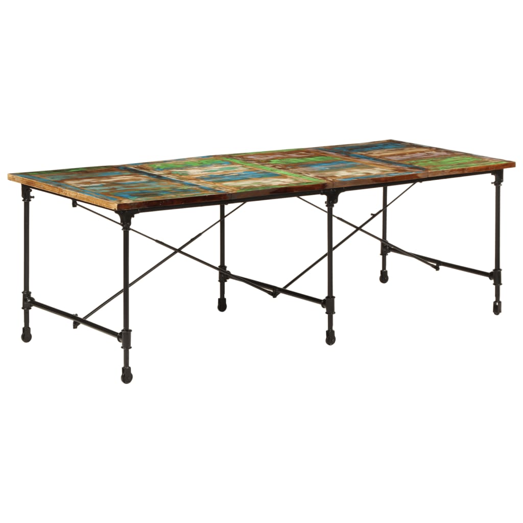 Dining Table 220x90x77 cm Solid Wood Reclaimed - Design Hut