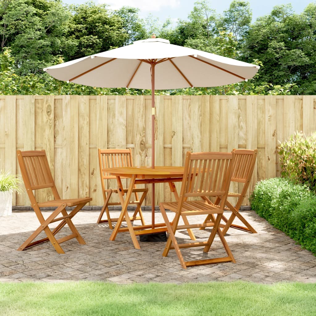 5 Piece Garden Dining Set Solid Wood Acacia - All Things Good