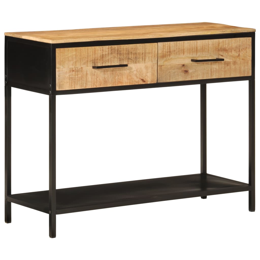 Console Table 100x35x76 cm Solid Wood Mango and Iron - Merkel Designers