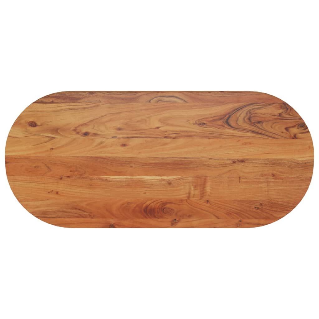 Table Top 110x50x2.5 cm Oval Solid Wood Acacia - Casper Homes