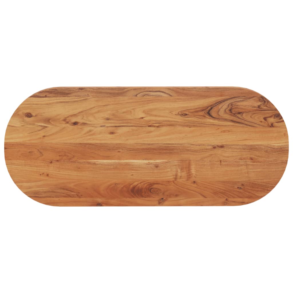 Table Top 140x60x2.5 cm Oval Solid Wood Acacia - Casper Homes