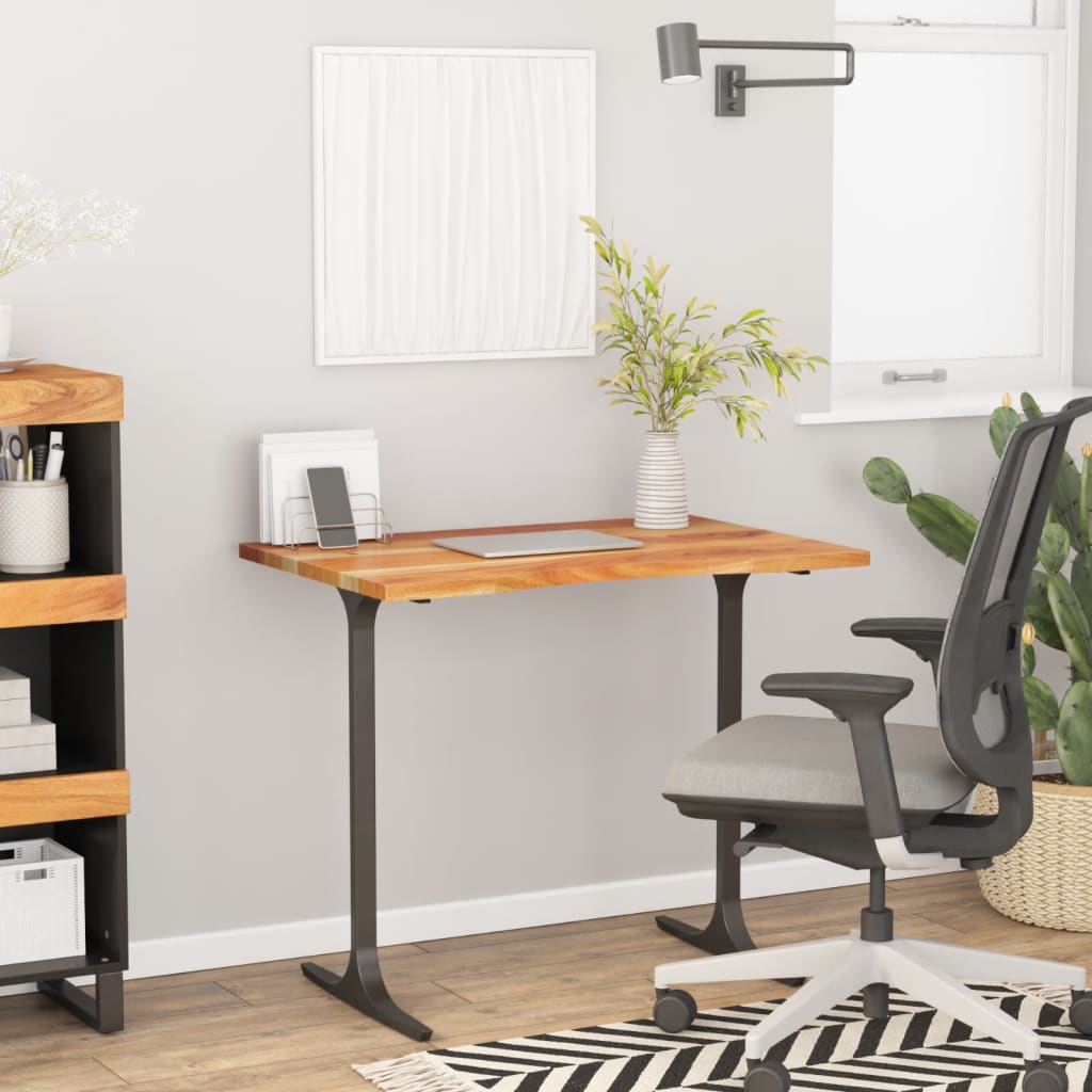 Desk Top 90x60x2.5 cm Rectangular Solid Wood Acacia - Brittle & Co
