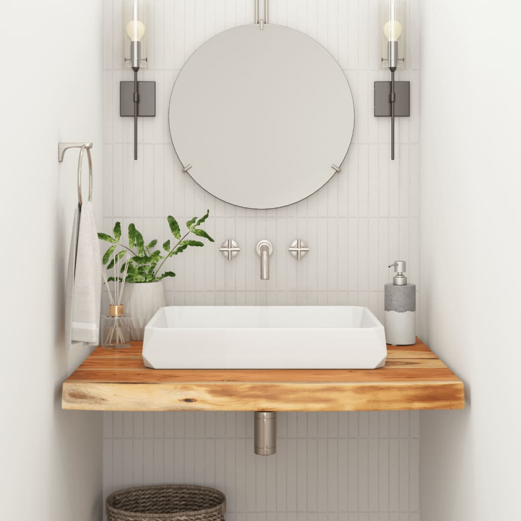Bathroom Countertop 60x60x3.8 cm Square Solid Wood Acacia - Design Hut
