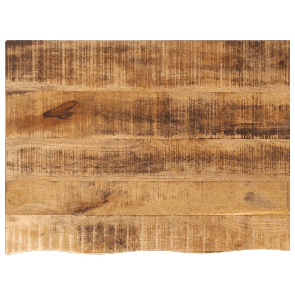 Table Top 80x60x2.5 cm Live Edge Solid Wood Rough Mango - Casper Homes