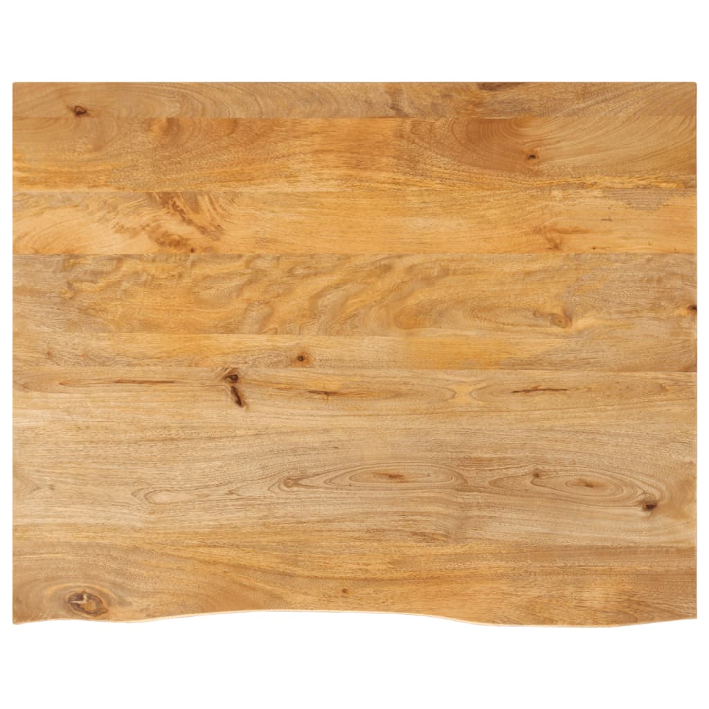 Table Top Live Edge 100x80x2.5 cm Solid Wood Mango - Merkel Designers