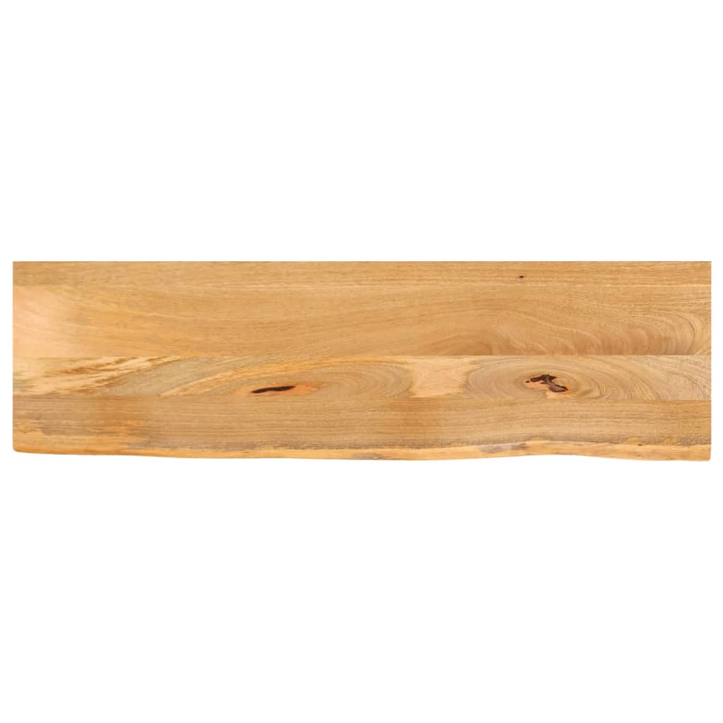 Table Top Live Edge 100x20x3.8 cm Solid Wood Mango - vid-370468 - Direct Imports