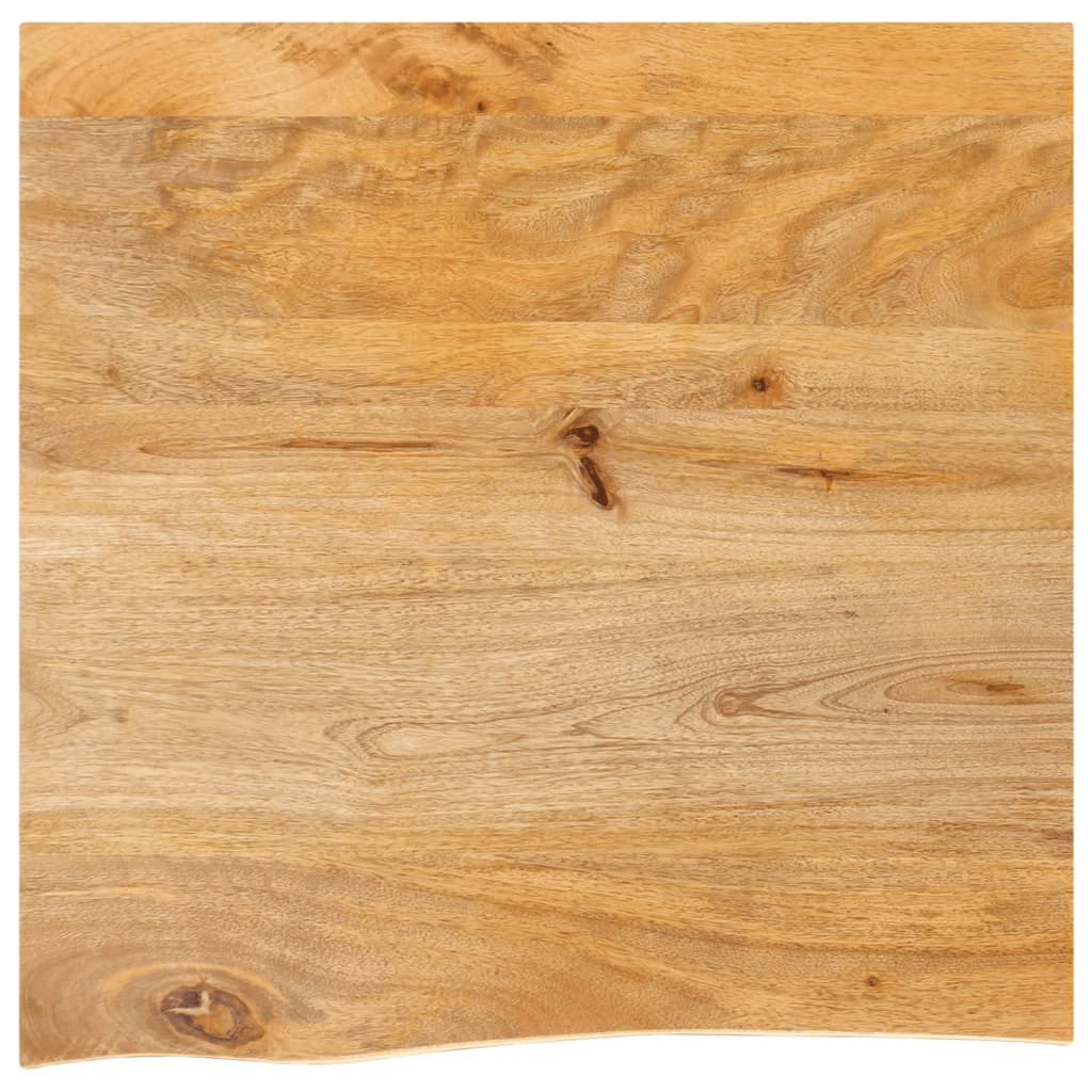 Table Top Live Edge 60x60x3.8 cm Solid Wood Mango - Casper Homes