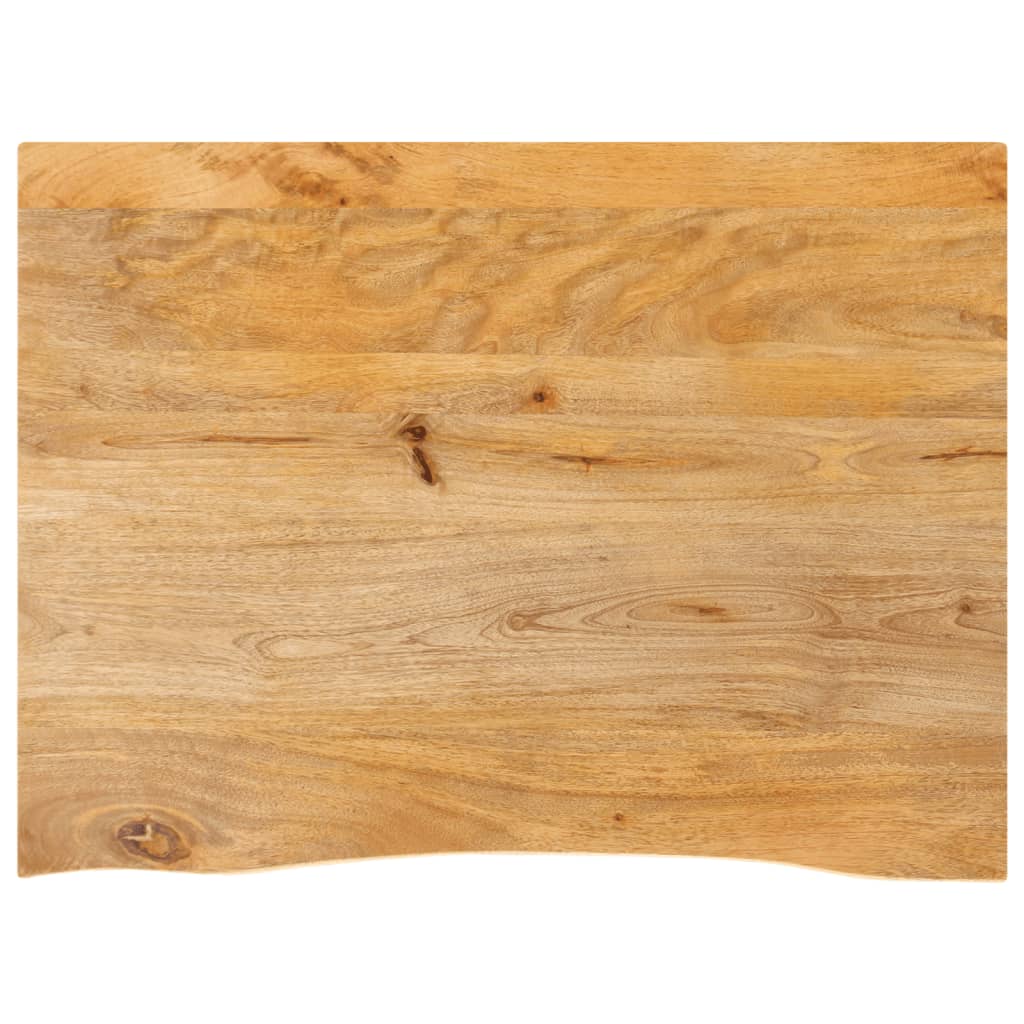 Table Top Live Edge 80x60x3.8 cm Solid Wood Mango - Casper Homes