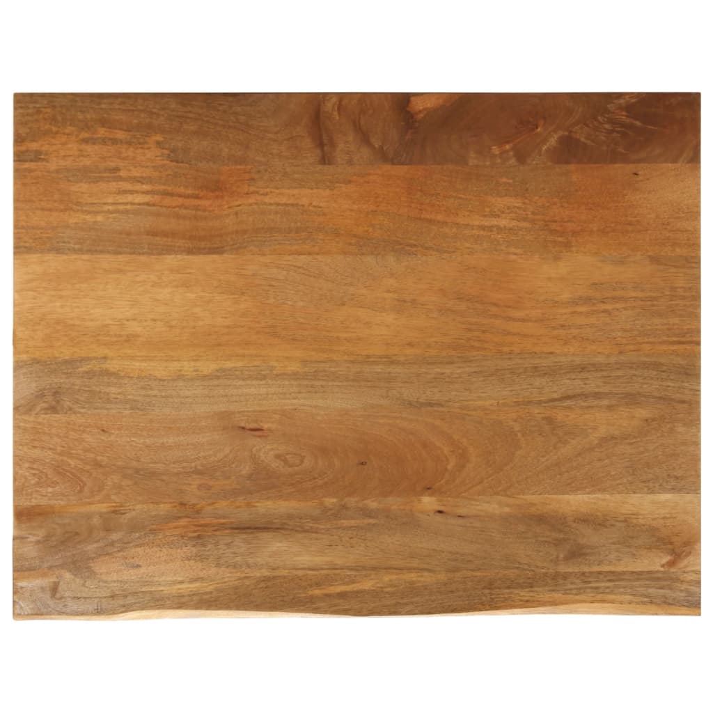 Table Top Live Edge 100x80x2.5 cm Solid Wood Mango - Merkel Designers