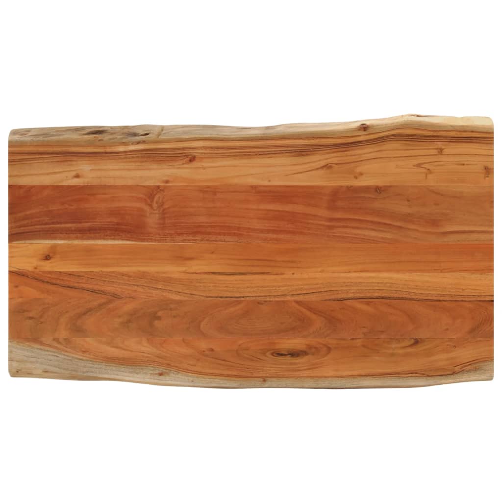 Table Top 100x60x3.8 cm Rectangular Solid Wood Acacia Live Edge - Direct Imports