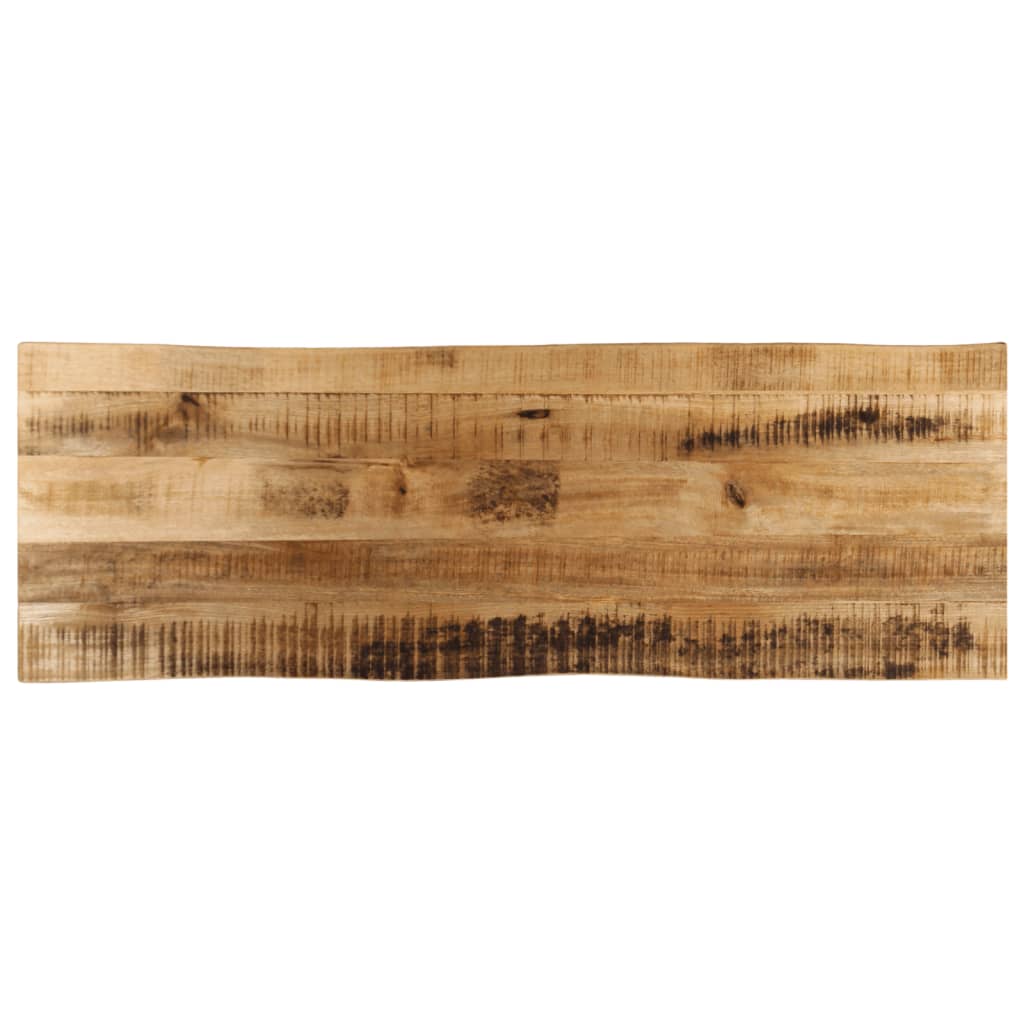 Table Top Live Edge 110x40x2.5 cm Solid Wood Rough Mango - All Things Good