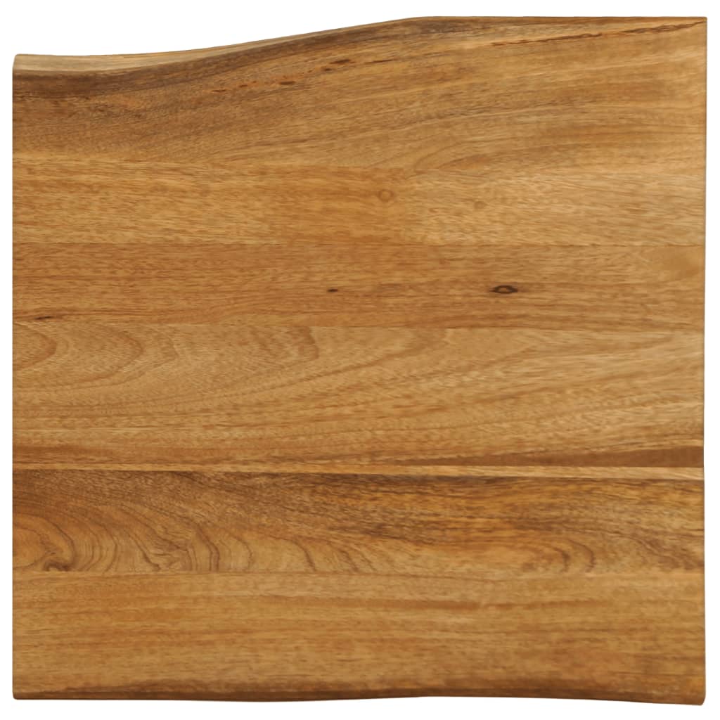 Table Top 40x40x3.8 cm Live Edge Solid Wood Mango - All Things Good