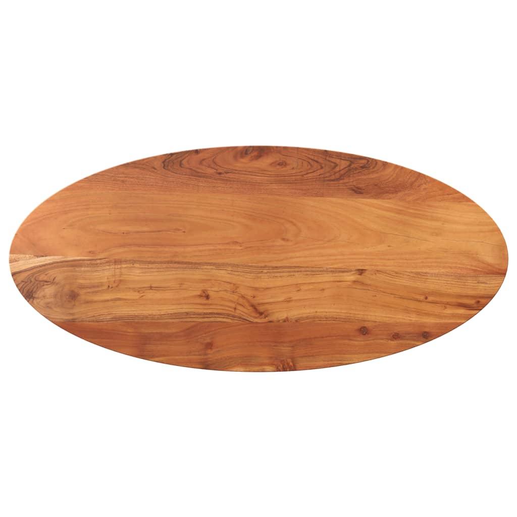 Table Top 100x40x3.8 cm Oval Solid Wood Acacia - All Things Good