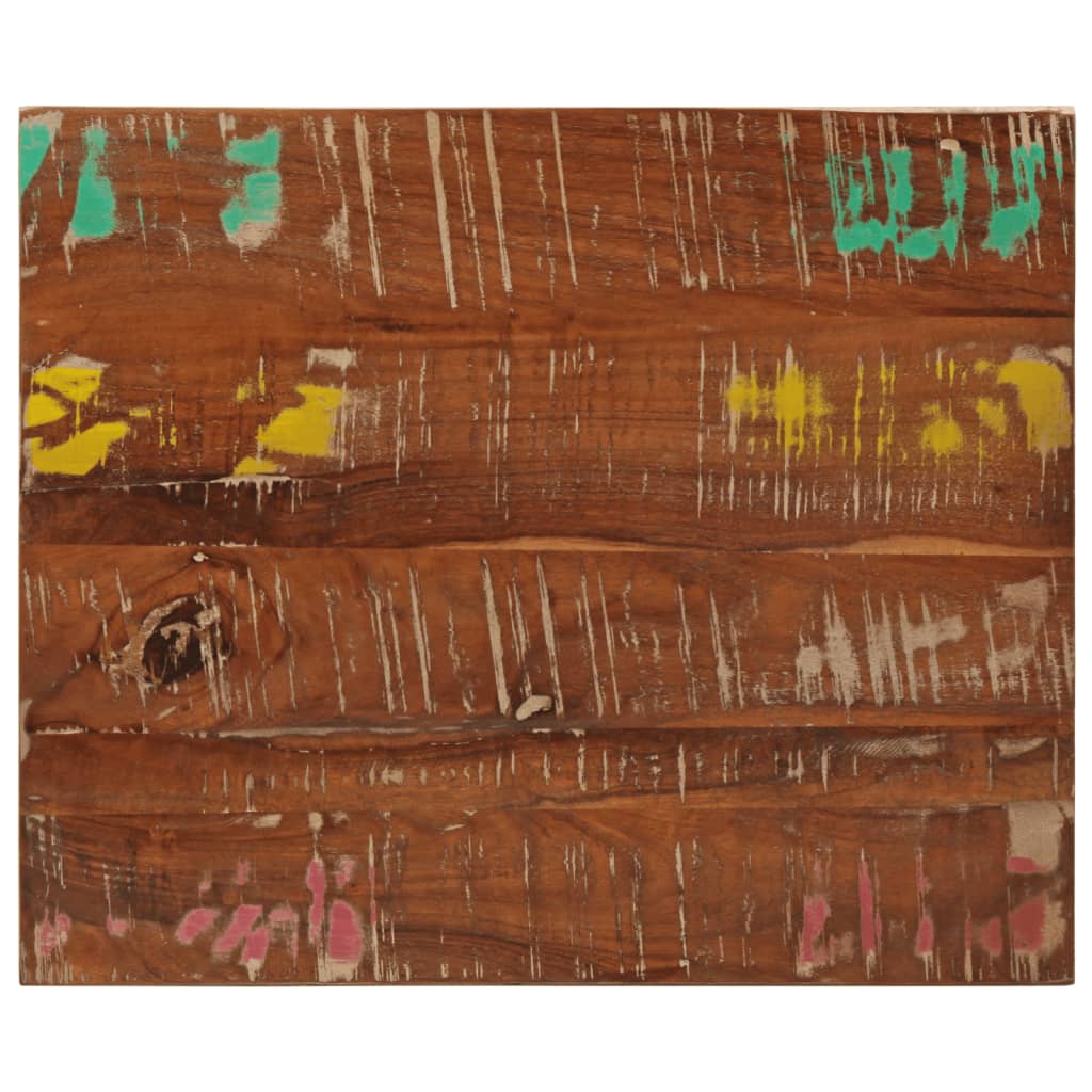 Table Top 60x50x3.8 cm Rectangular Solid Wood Reclaimed - Decor Base