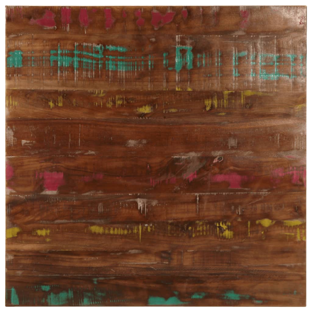 Table Top 70x70x3.8 cm Square Solid Wood Reclaimed - Direct Imports