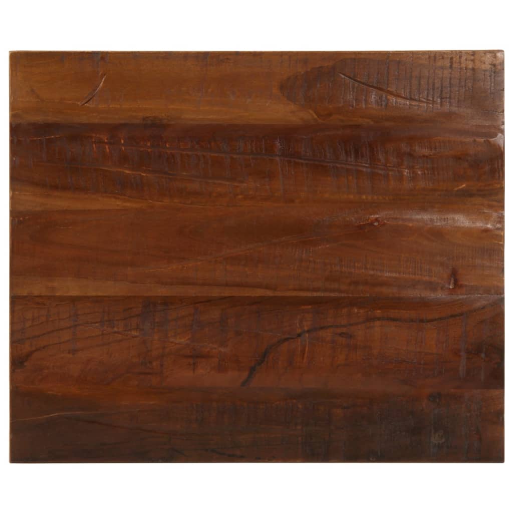 Table Top 60x50x2.5 cm Rectangular Solid Wood Reclaimed - Decor Base