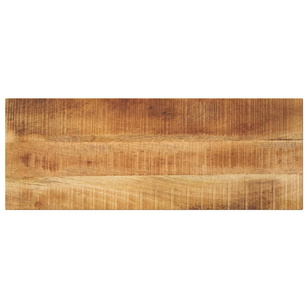 Table Top 90x20x2.5 cm Rectangular Solid Wood Rough Mango - Merlin Deals