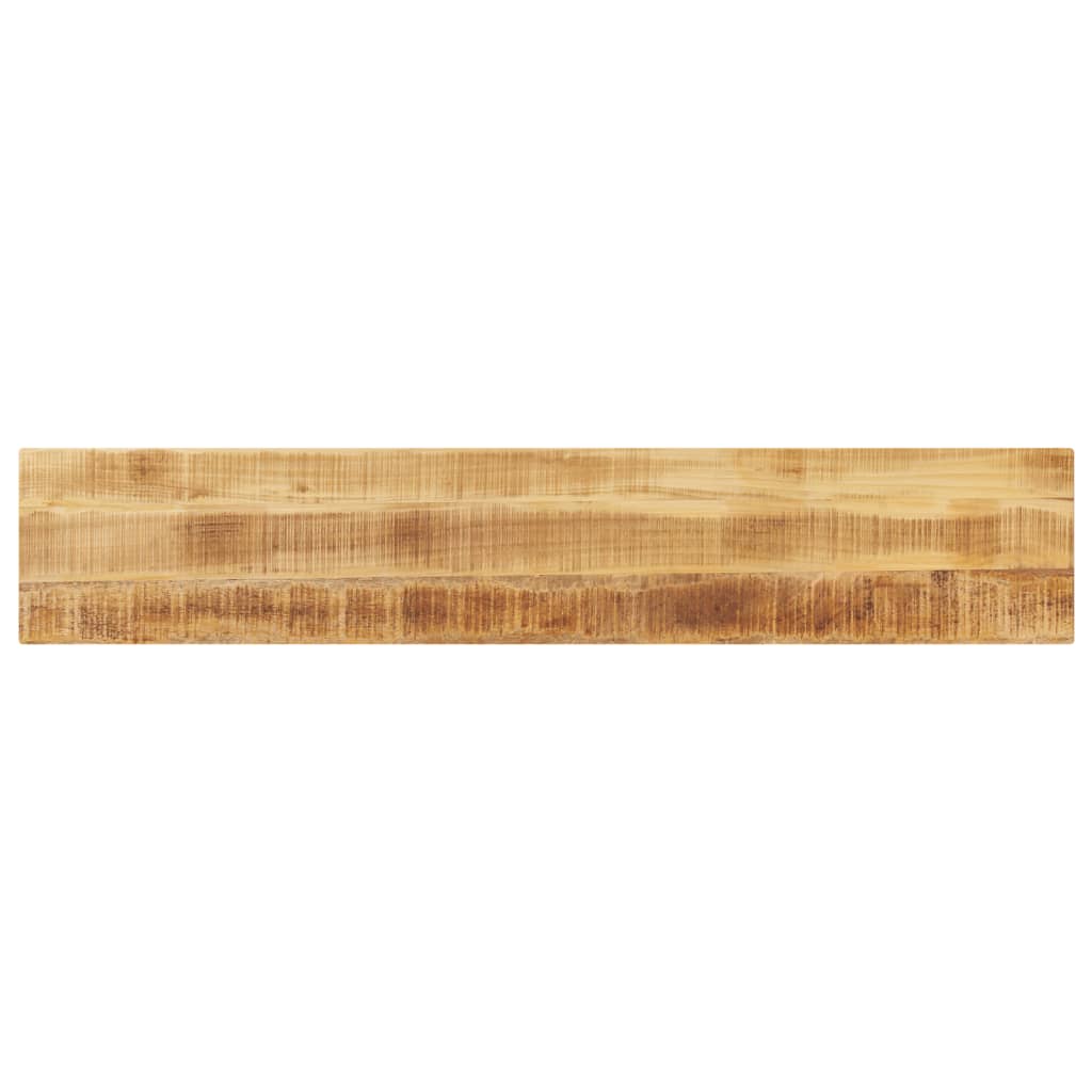 Table Top 140x20x2.5 cm Rectangular Solid Wood Rough Mango - All Things Good