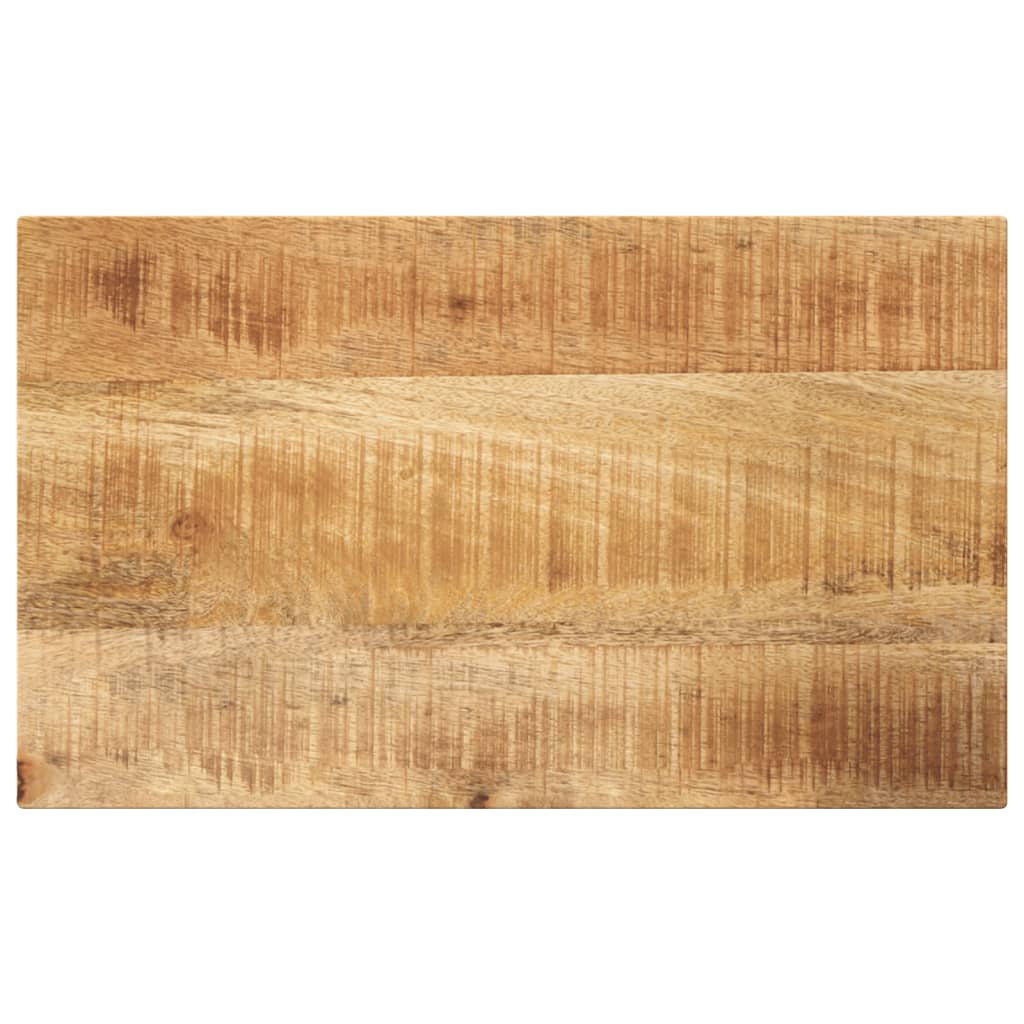 Table Top 60x30x2.5 cm Rectangular Solid Wood Rough Mango - Decor Base