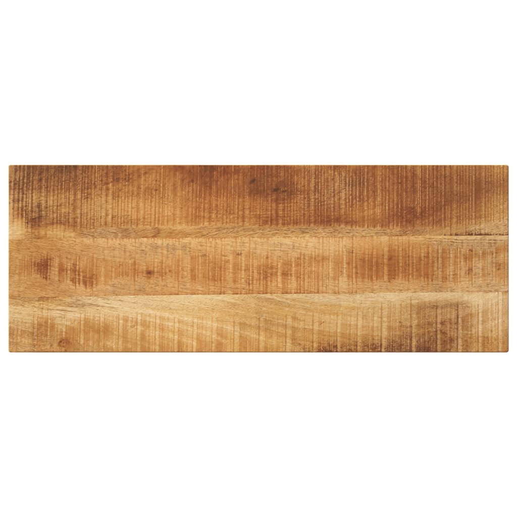 Table Top 90x30x2.5 cm Rectangular Solid Wood Rough Mango - Merlin Deals