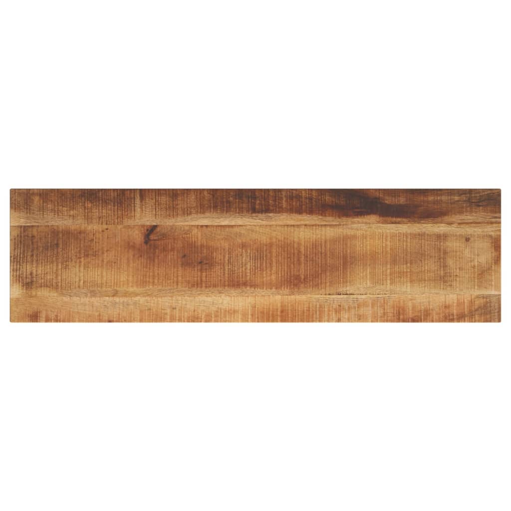 Table Top 100x30x2.5 cm Rectangular Solid Wood Rough Mango - Merkel Designers