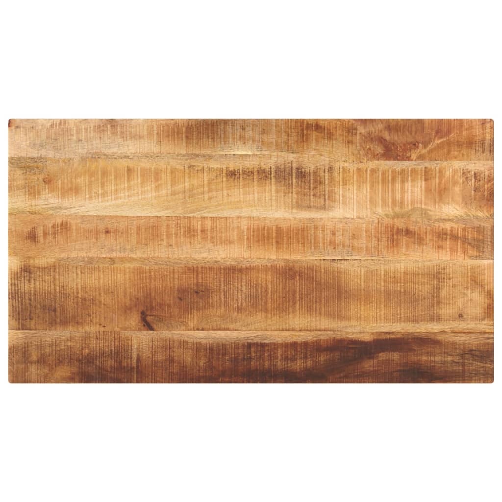 Table Top 100x50x2.5 cm Rectangular Solid Wood Rough Mango - Merkel Designers
