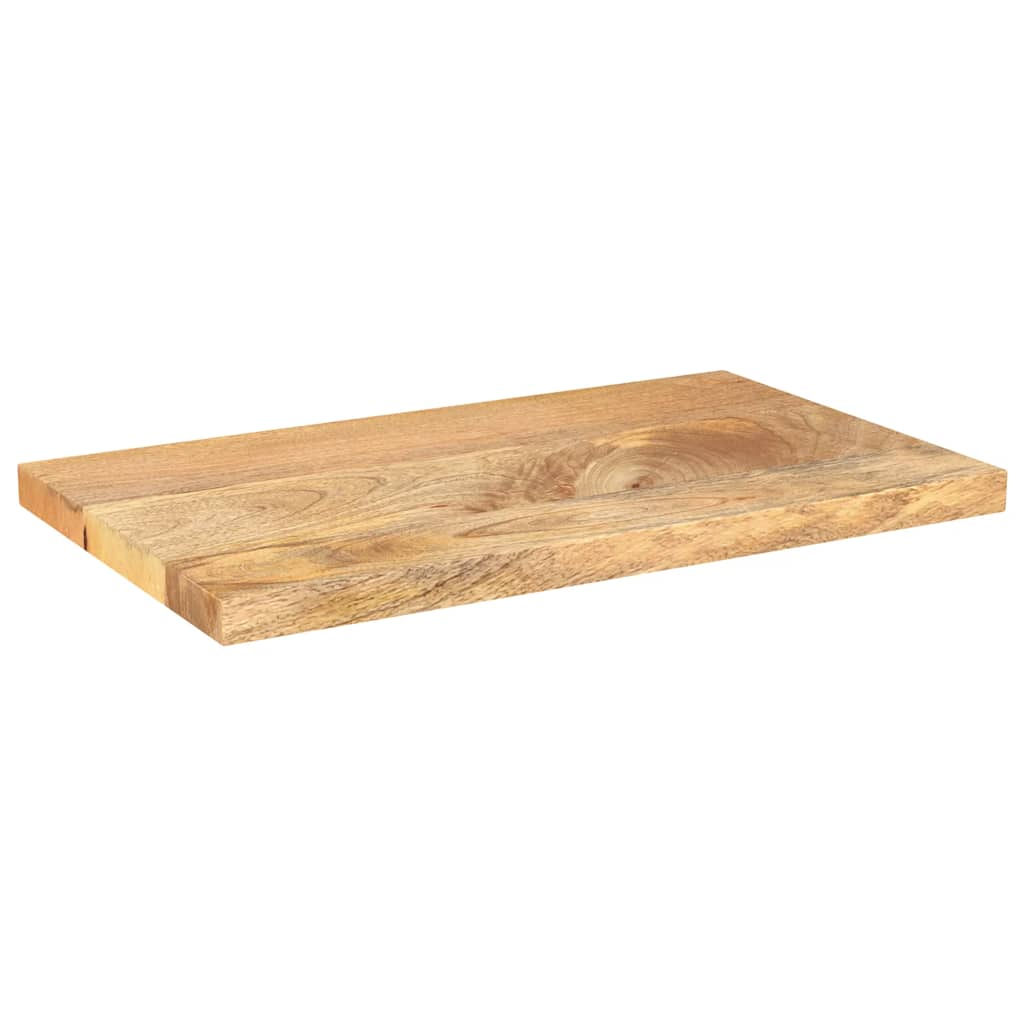 Table Top 40x30x2.5 cm Rectangular Solid Wood Mango - All Things Good