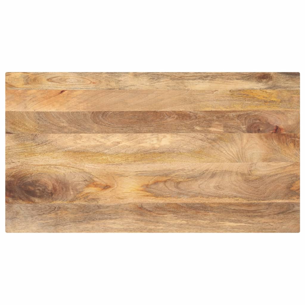 Table Top 110x50x3.8 cm Rectangular Solid Wood Mango - Decor Base