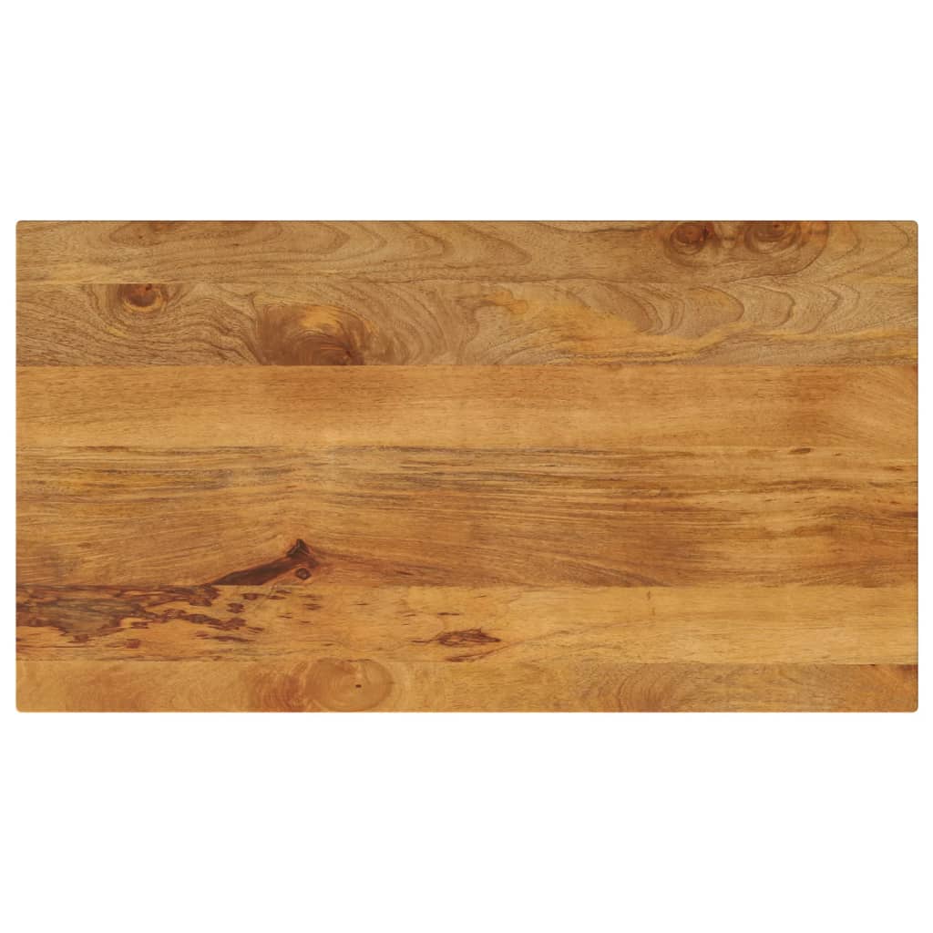 Table Top 110x60x3.8 cm Rectangular Solid Wood Mango - Decor Base