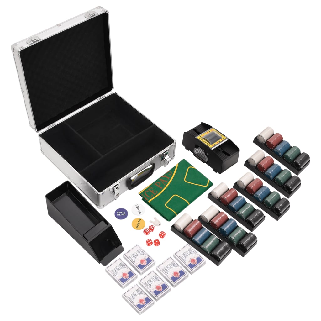 Poker Chip Set 600 Pcs 4 g - Casper Homes