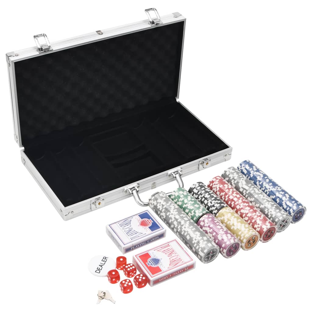 Poker Chip Set 300 Pcs 11.5 g - Sid & Sam