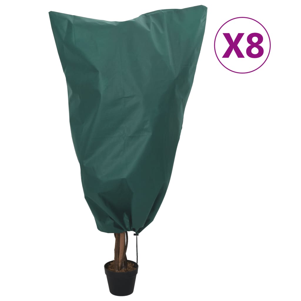 Plant Fleece Covers with Drawstring 8 pcs 70 g/m2 0.8x1.2 m - Merkel Designers