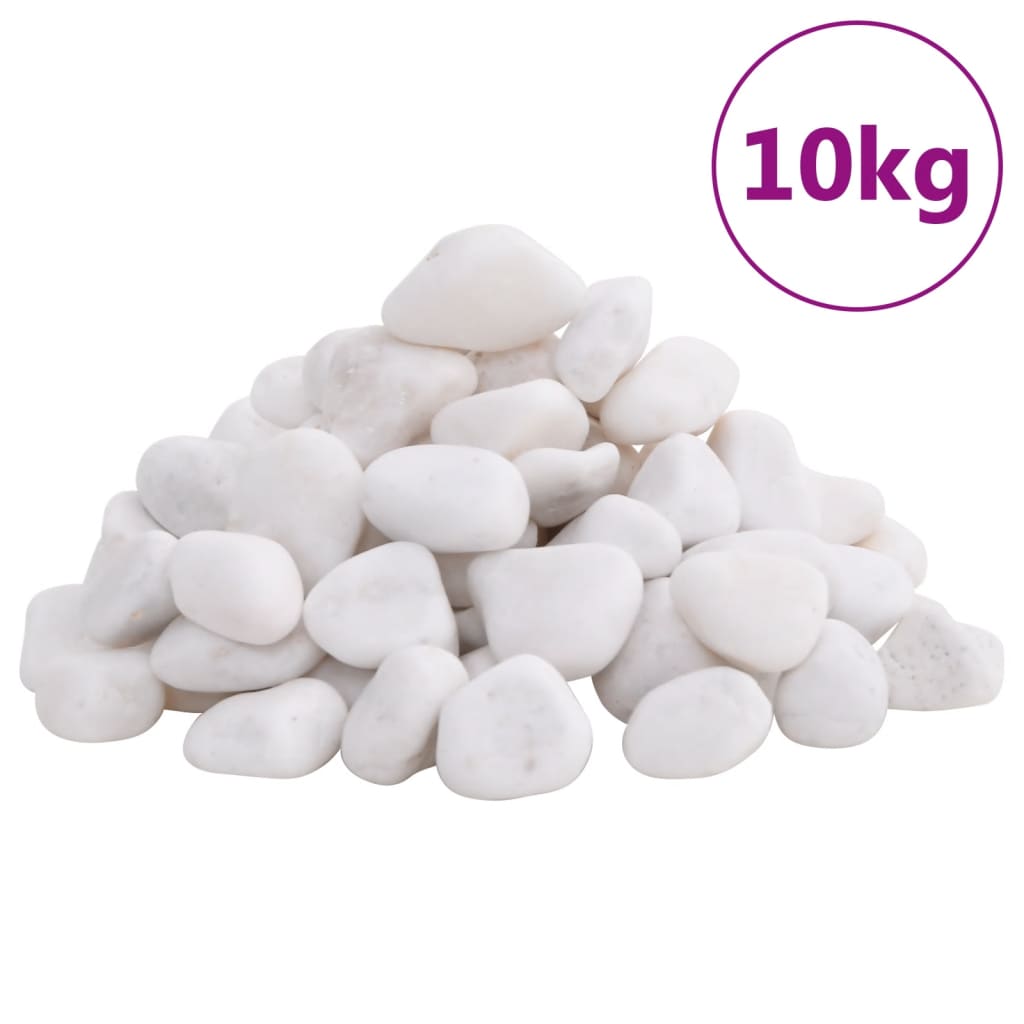 Polished Pebbles 10 kg White 2-5 cm - Merkel Designers