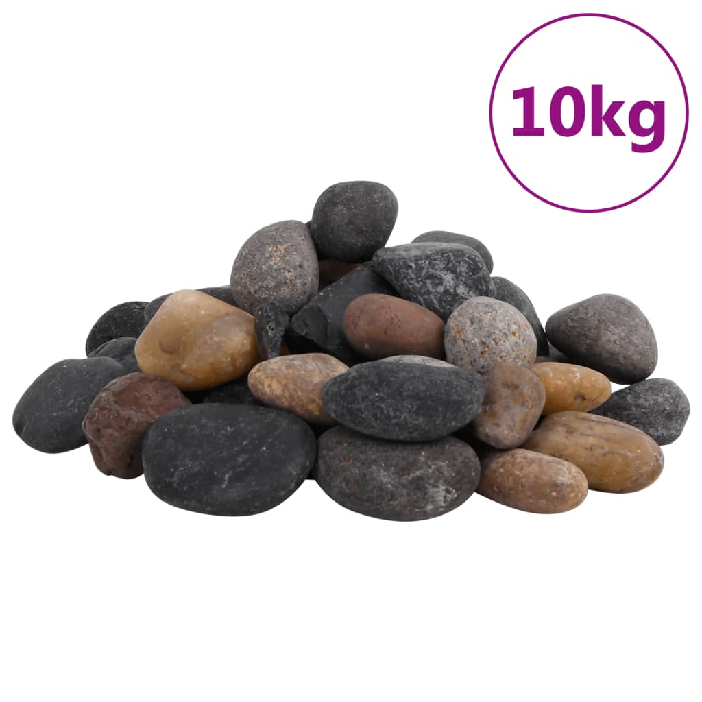 Polished Pebbles 10 kg Mixed Colour 5-8 cm - Millennium Furniture