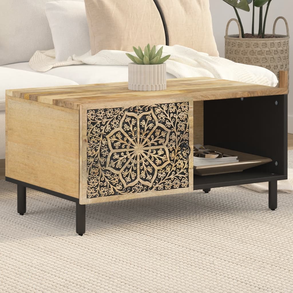 Coffee Table 80x50x40 cm Solid Wood Mango - All Things Good